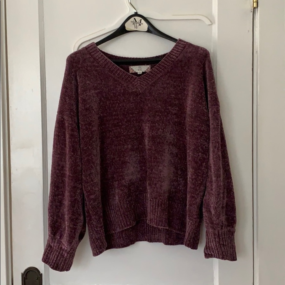 Pink Rose knit sweater